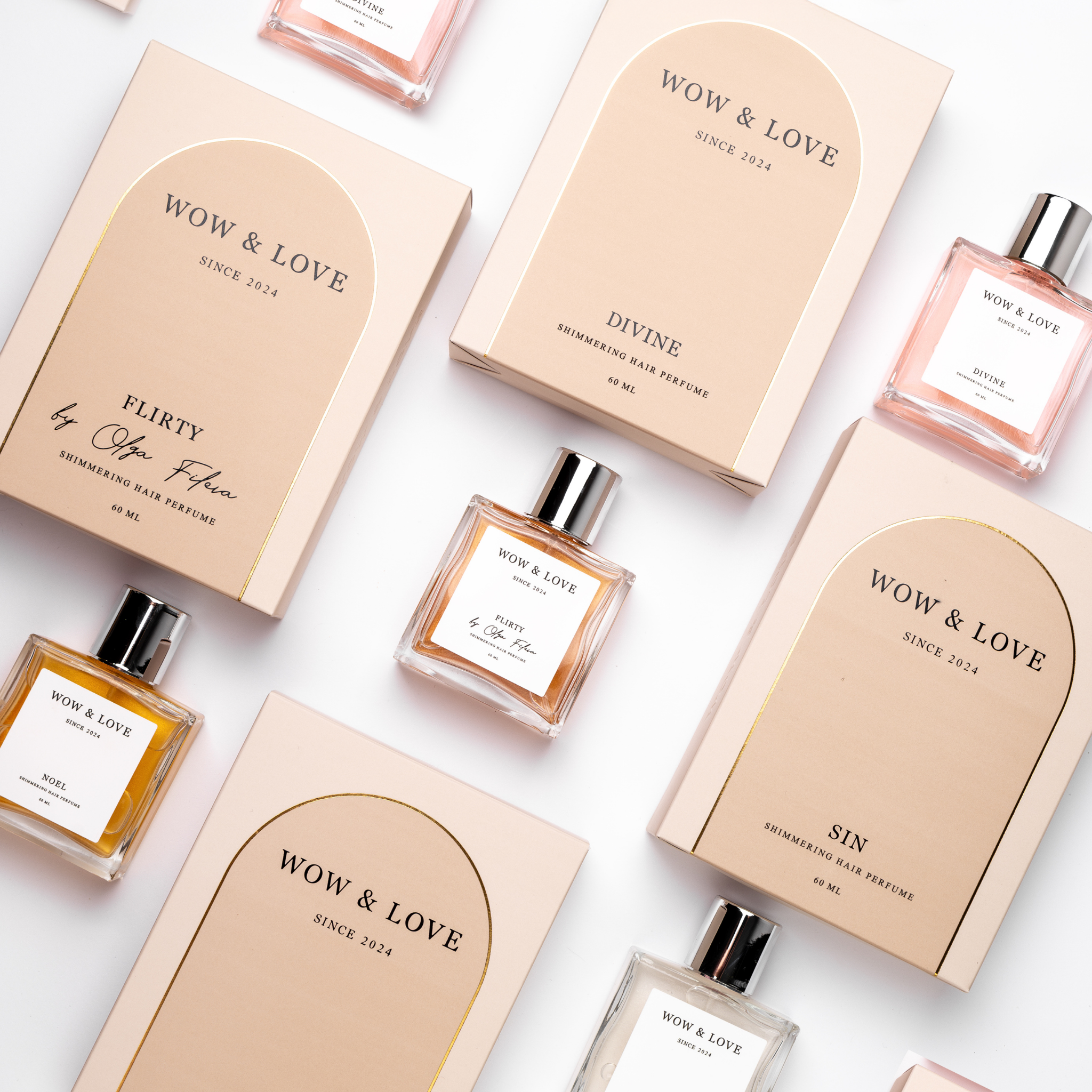 Парфум-догляд для волосся з шимером Wow&Love Divine