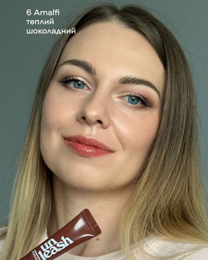 Блиск для губ з пептидами UNLEASHIA Sunset Dazzle Gloss Balm