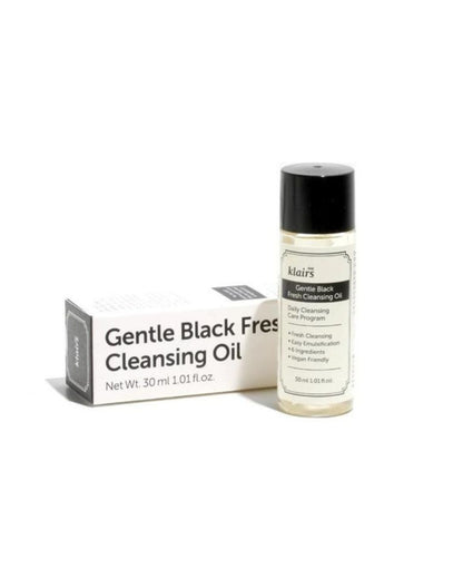 Гідрофільна олія для делікатного очищення DEAR, KLAIRS Gentle Black Fresh Cleansing Oil
