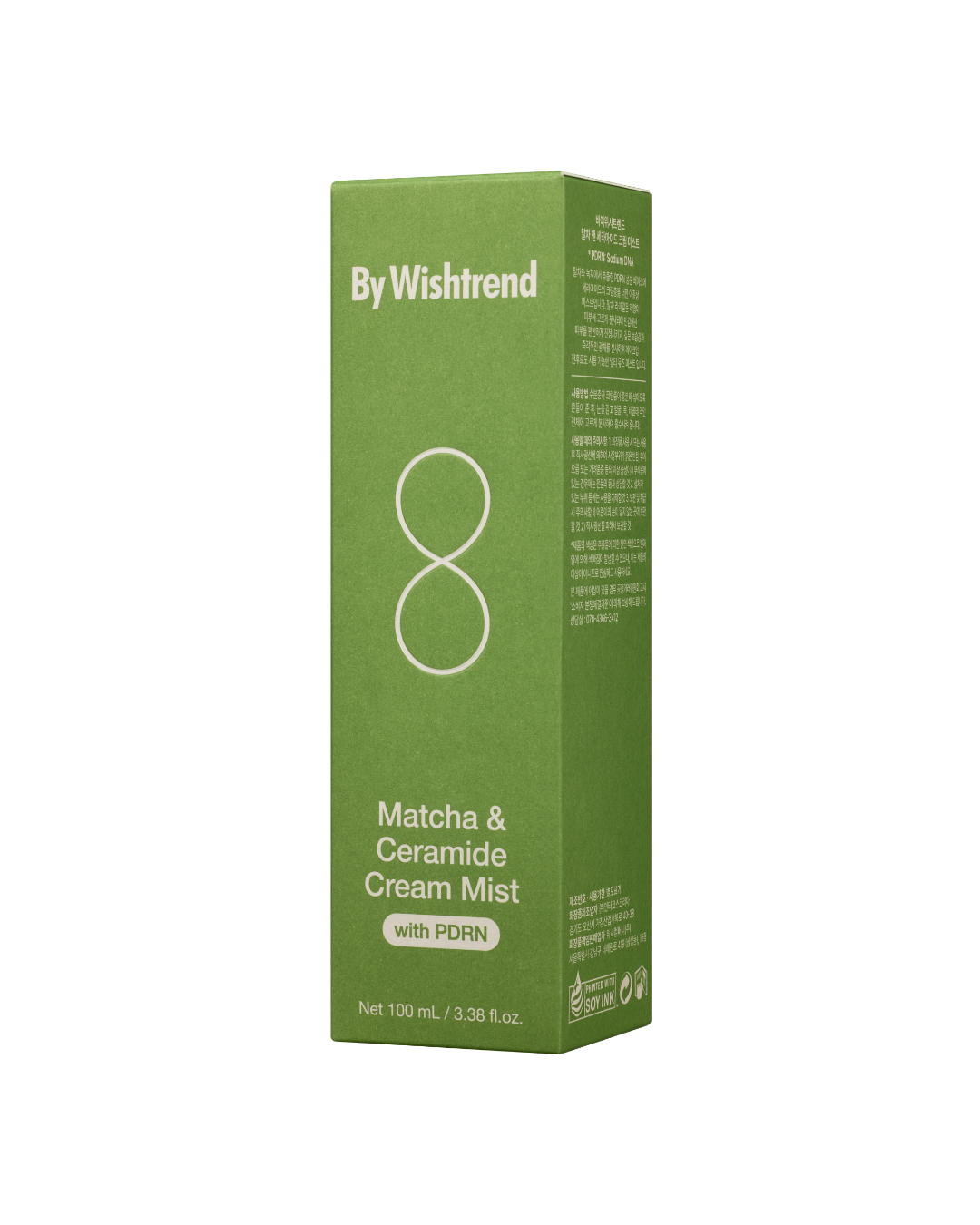 Зволожувальний крем-міст з матчею та церамідами  By Wishtrend Matcha &amp; Ceramide Cream Mist