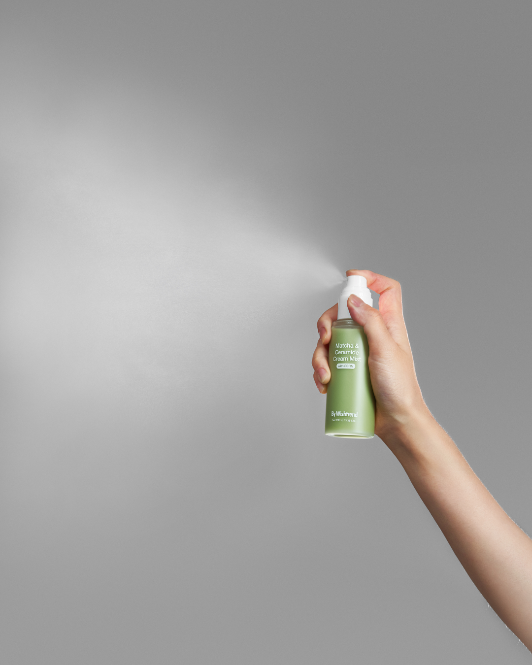 Зволожувальний крем-міст з матчею та церамідами  By Wishtrend Matcha &amp; Ceramide Cream Mist