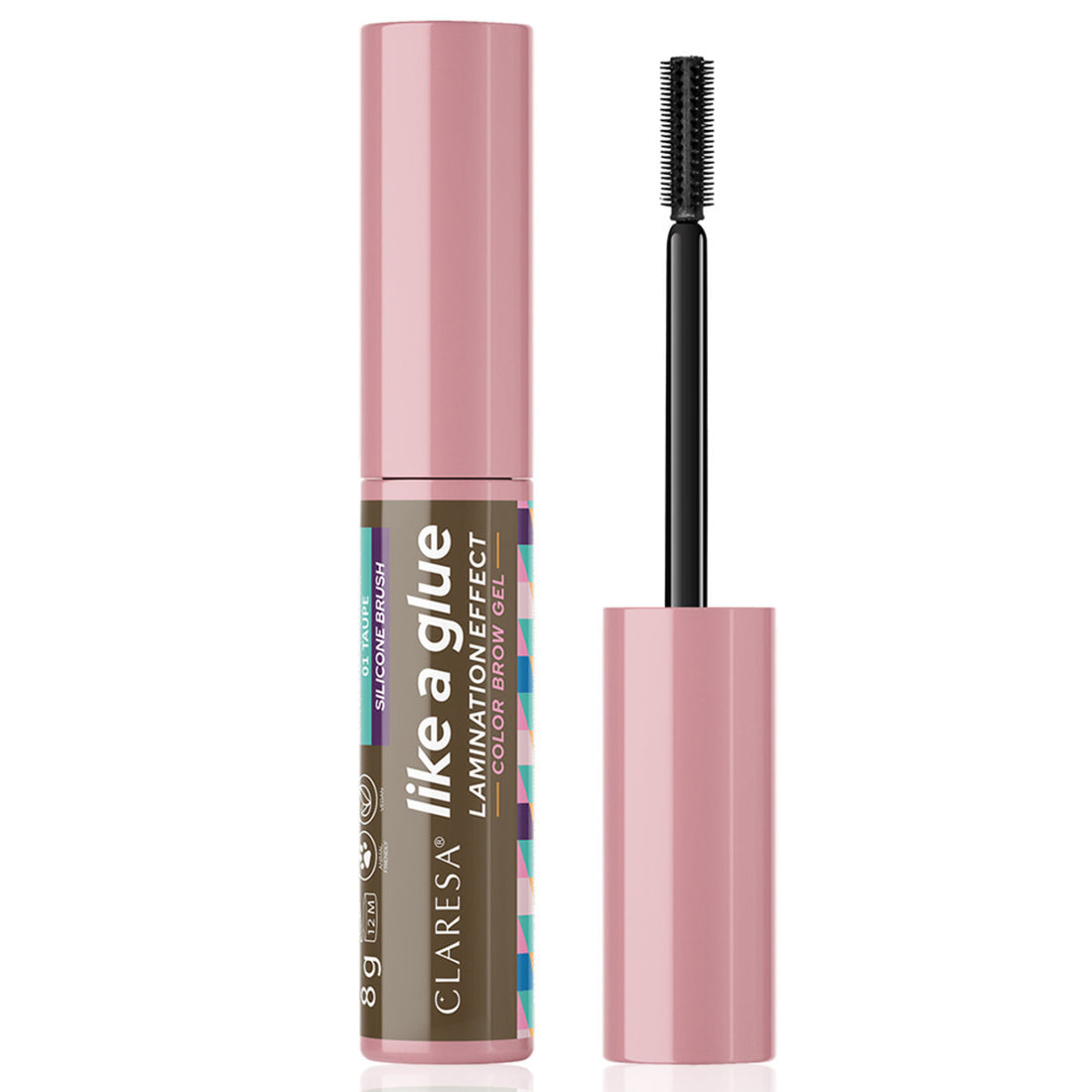 Гель для вкладання брів з відтінком і фіксацією Claresa LIKE A GLUE