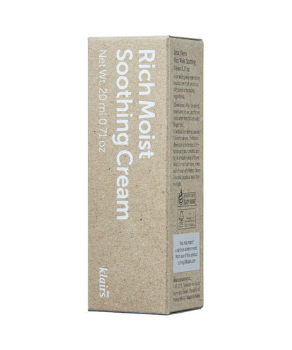Крем для глибокого зволоження шкіри DEAR, KLAIRS Rich Moist Soothing Cream