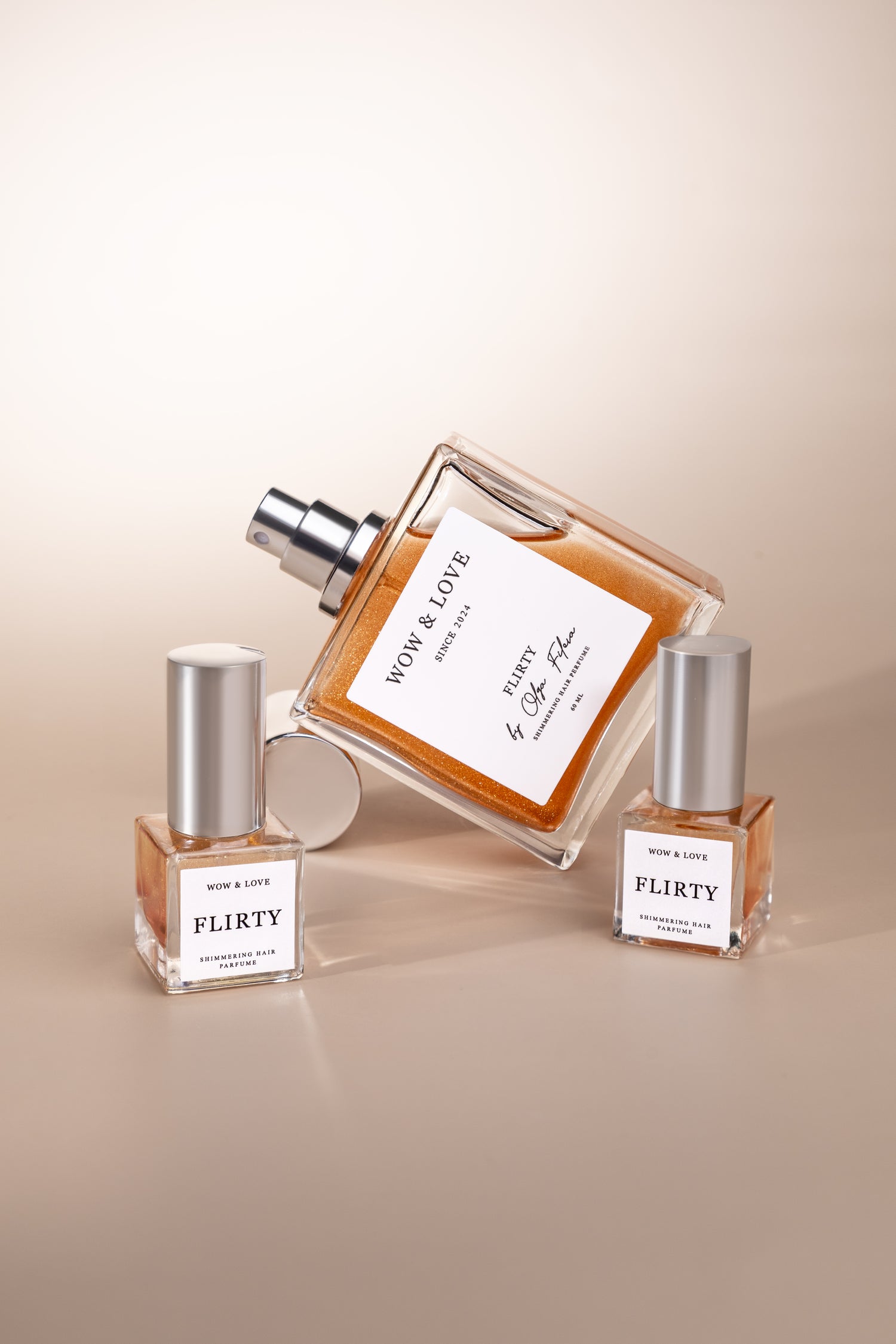 Парфум-догляд для волосся з шимером Wow&amp;Love Flirty