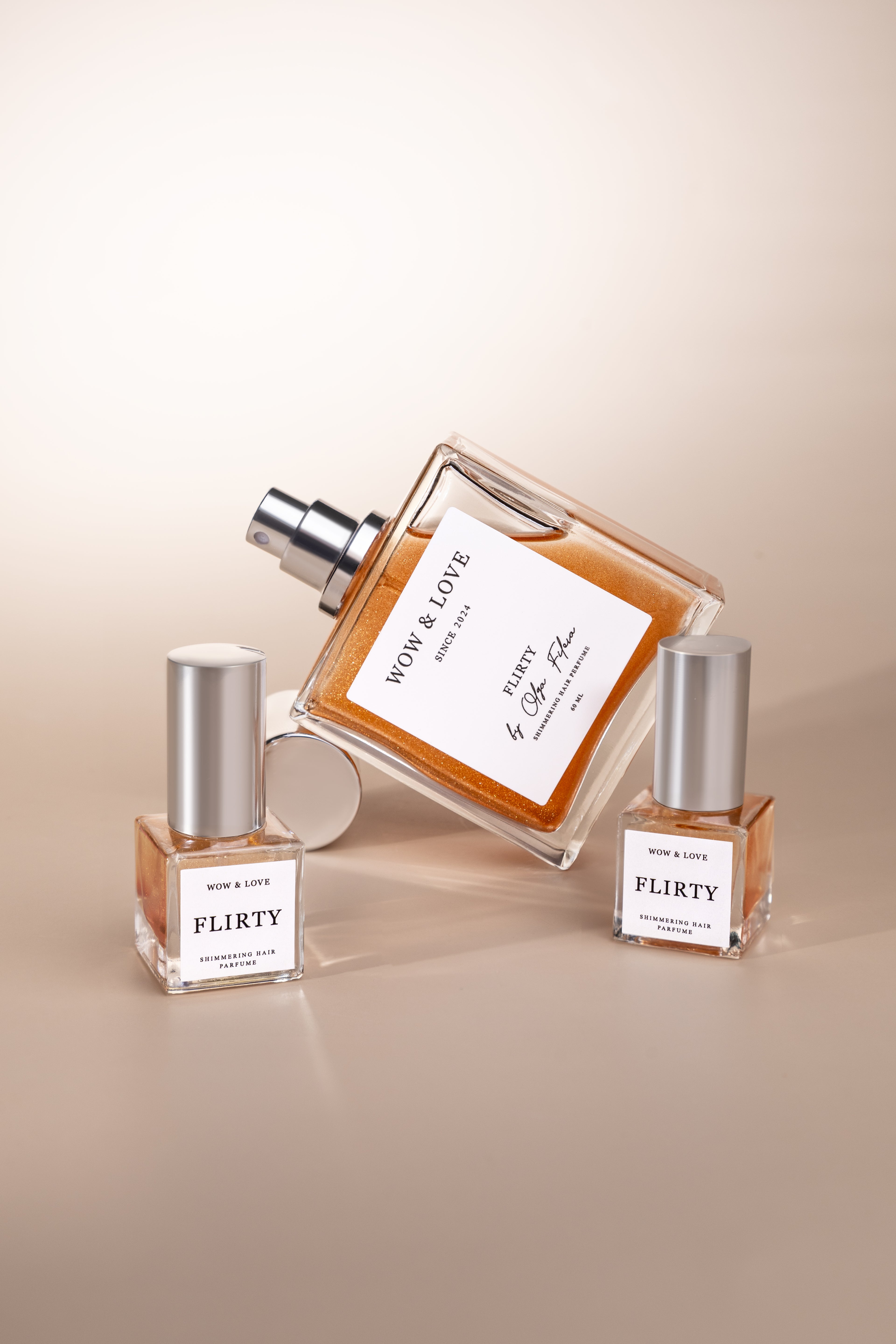 Парфум-догляд для волосся з шимером Wow&amp;Love Flirty