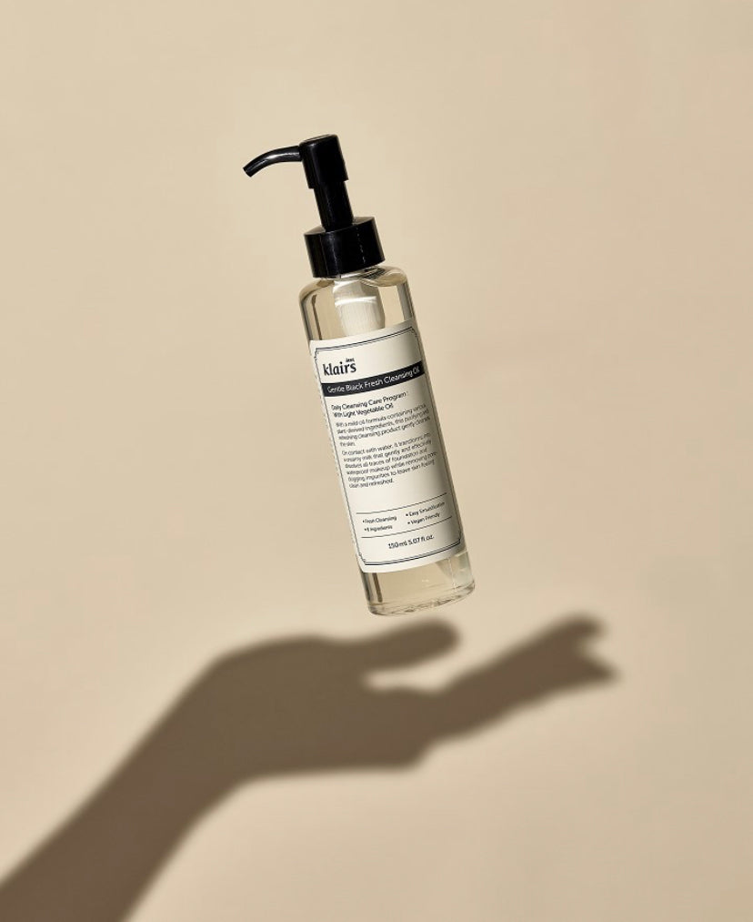 Гідрофільна олія для делікатного очищення DEAR, KLAIRS Gentle Black Fresh Cleansing Oil