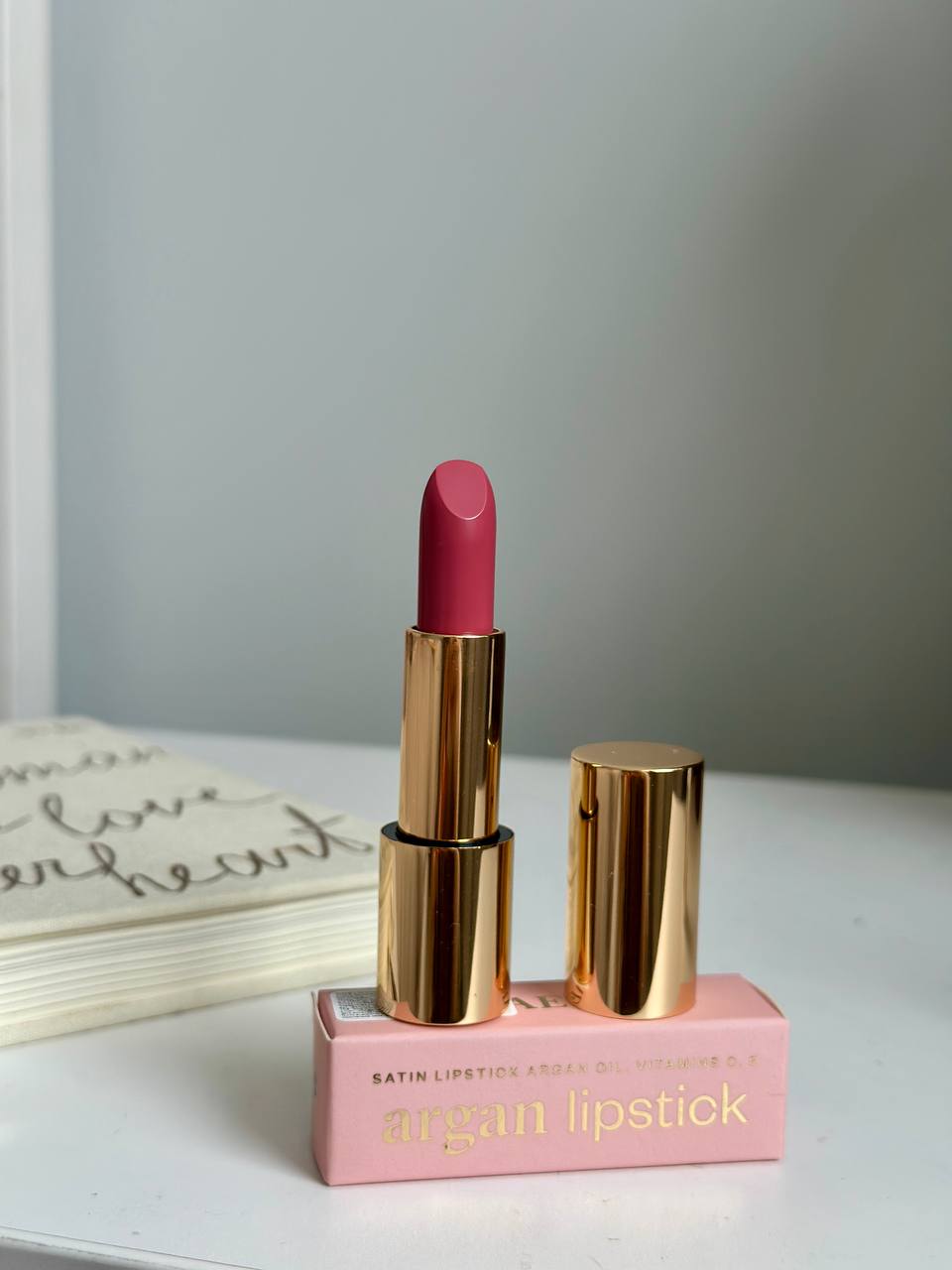 Зволожуюча помада з аргановою олією Paese Satin Lipstick Argan Oil